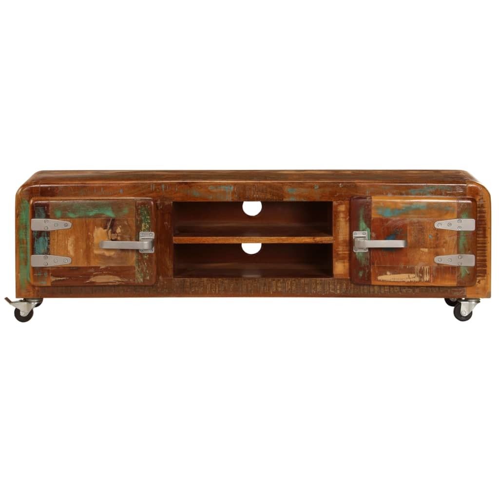 TV Cabinet 120x30x36 Cm Solid Reclaimed Wood 15 TV Cabinet 120x30x36 cm Solid Reclaimed Wood
